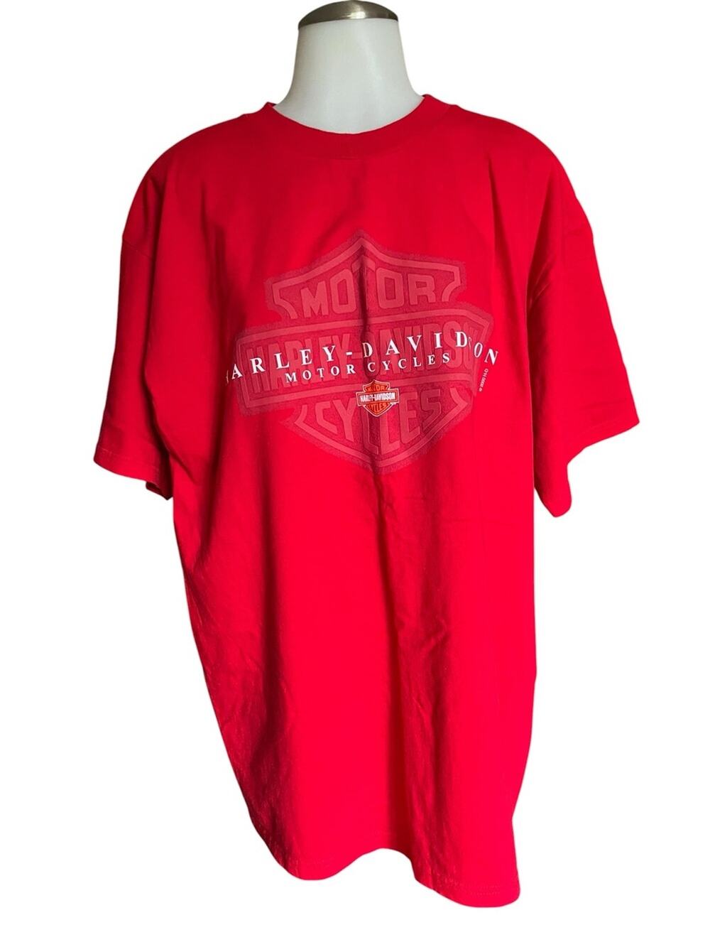 Harley Davidson Mens XL Red T-shirt Las Vegas wings graphic